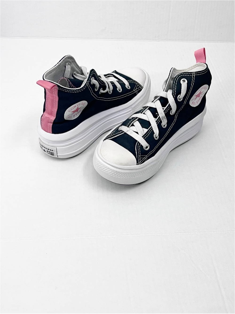 CONVERSE CHUCK TAYLOR ALL STAR Move Girls' Black Platform Sneakers Size 1
